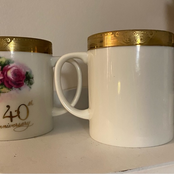 Happy 40th anniversary mugs x 2 - Picture 4 of 4